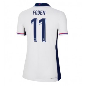 England Phil Foden #11 Hjemmebanetrøje Dame EM 2024 Kort ærmer